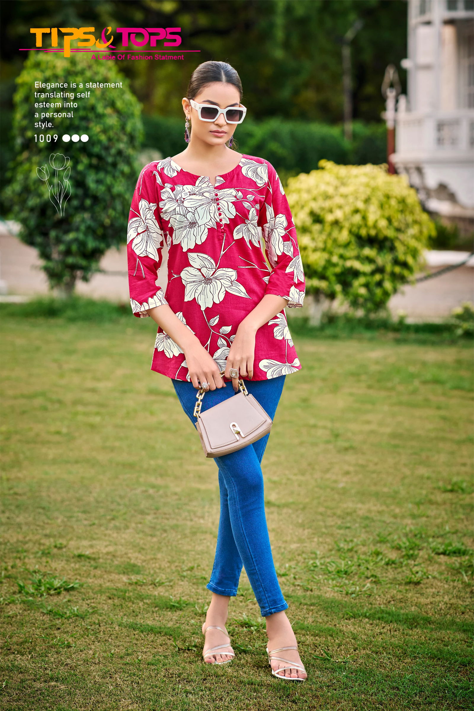 Baby Vol 7 By Tips And Tops Rayon Printed Western Ladies Tops Wholesale Online